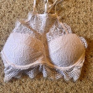 Victoria's Secret PINK Elegant White Lace Bra